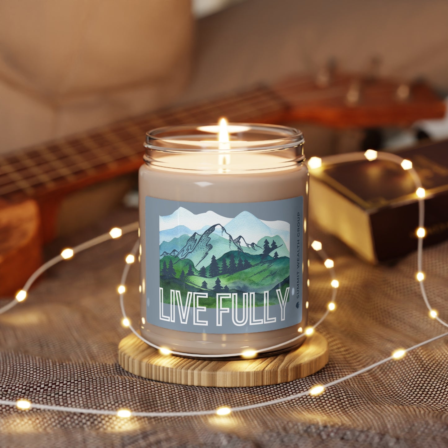Live Fully Scented Soy Candle, 9oz