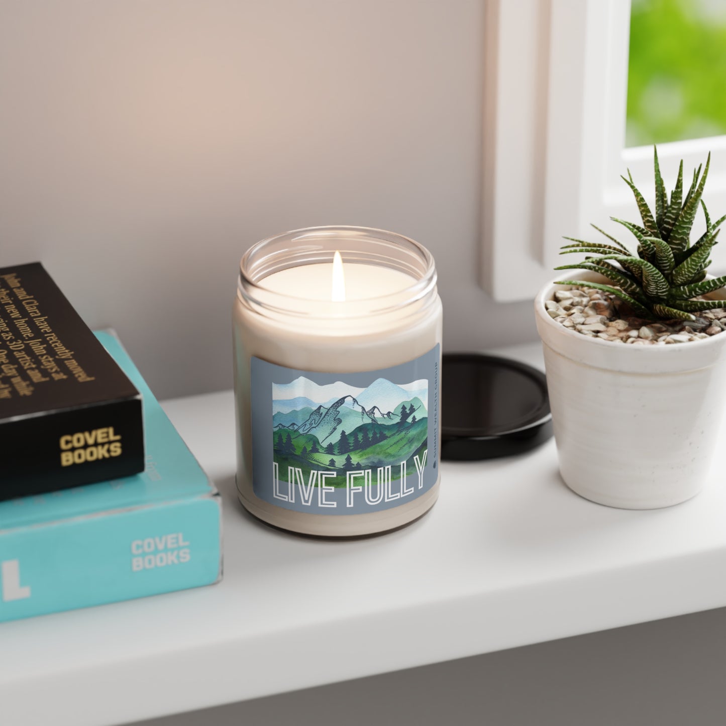 Live Fully Scented Soy Candle, 9oz