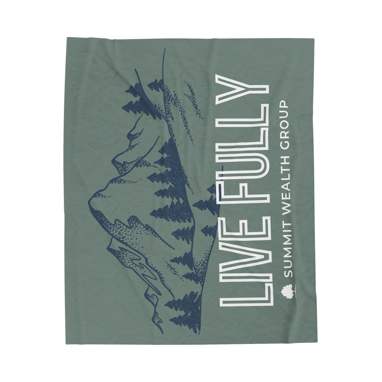 Live Fully Velveteen Plush Blanket