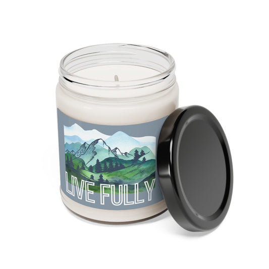 Live Fully Scented Soy Candle, 9oz